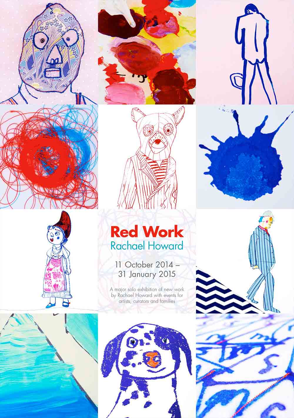 Red Work Exhibition Poster